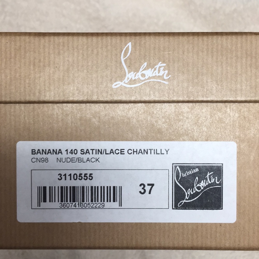 Christian Louboutin satin lace chantilly 37 - Picture 6 of 7